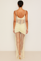 SIRENÉ™ Mesh-Fringe Illusion Dress