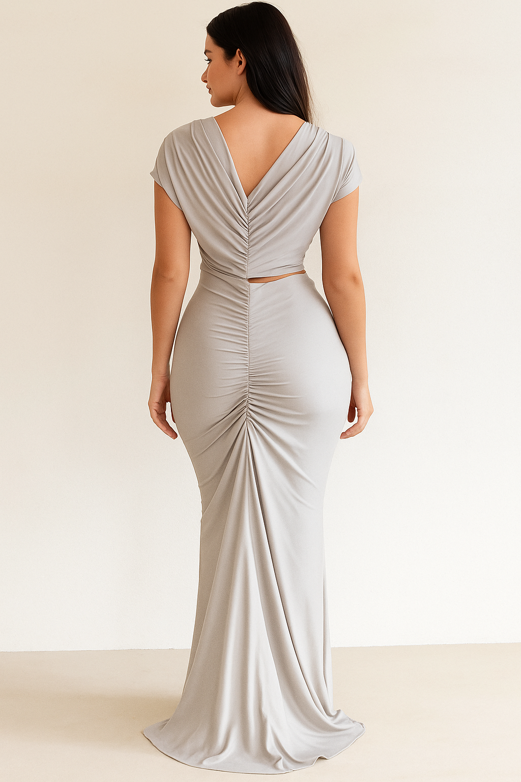 Seraphina™ Draped Cut-Out Maxi Dress