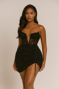 Lumera™ Crystal Corset Mini Dress