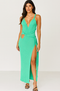 Serenya™ Cut-Out Braided Strap Knit Maxi Dress