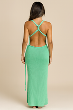 Serenya™ Cut-Out Braided Strap Knit Maxi Dress
