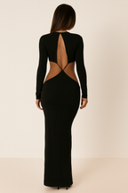 Onyxa™ Cut-Out Long Sleeve Maxi Dress