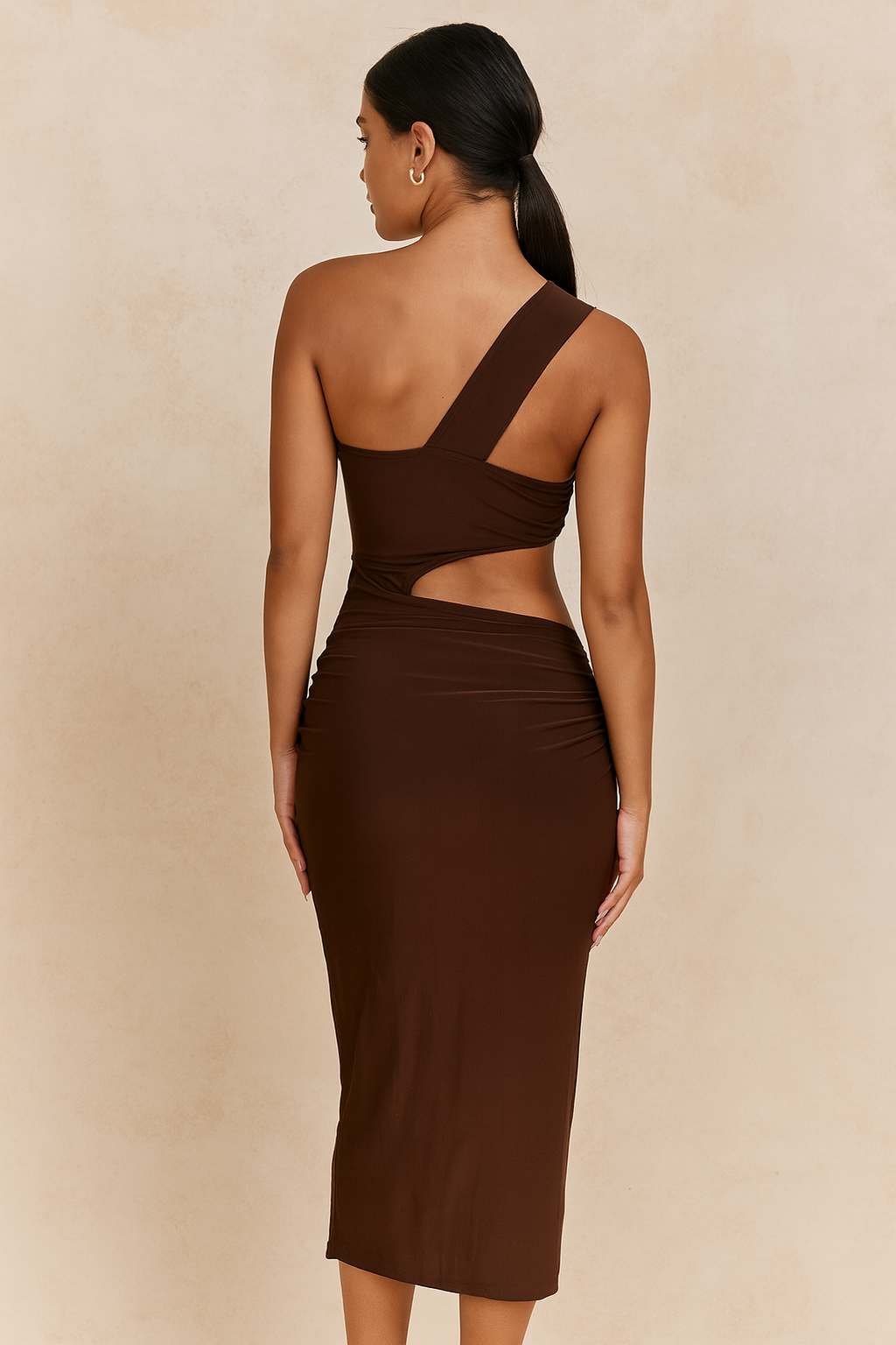 Amara™ Cutout Drape Midi Dress