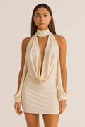 Seraphina™ Draped Halter Mini Dress