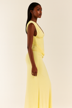 Lumiera™ Draped Plunge Maxi Dress