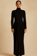 Serenna™ Draped High-Neck Maxi Dress