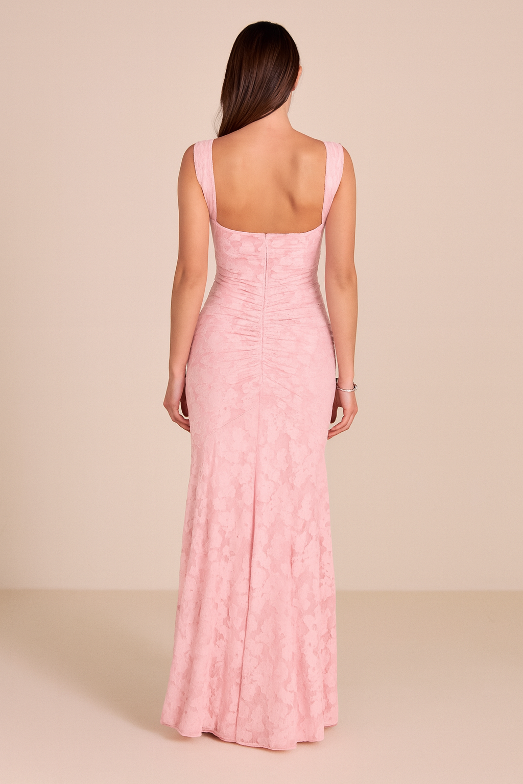 Alysia™ Floral Lace Ruched Maxi Dress
