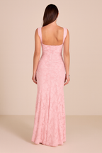 Alysia™ Floral Lace Ruched Maxi Dress
