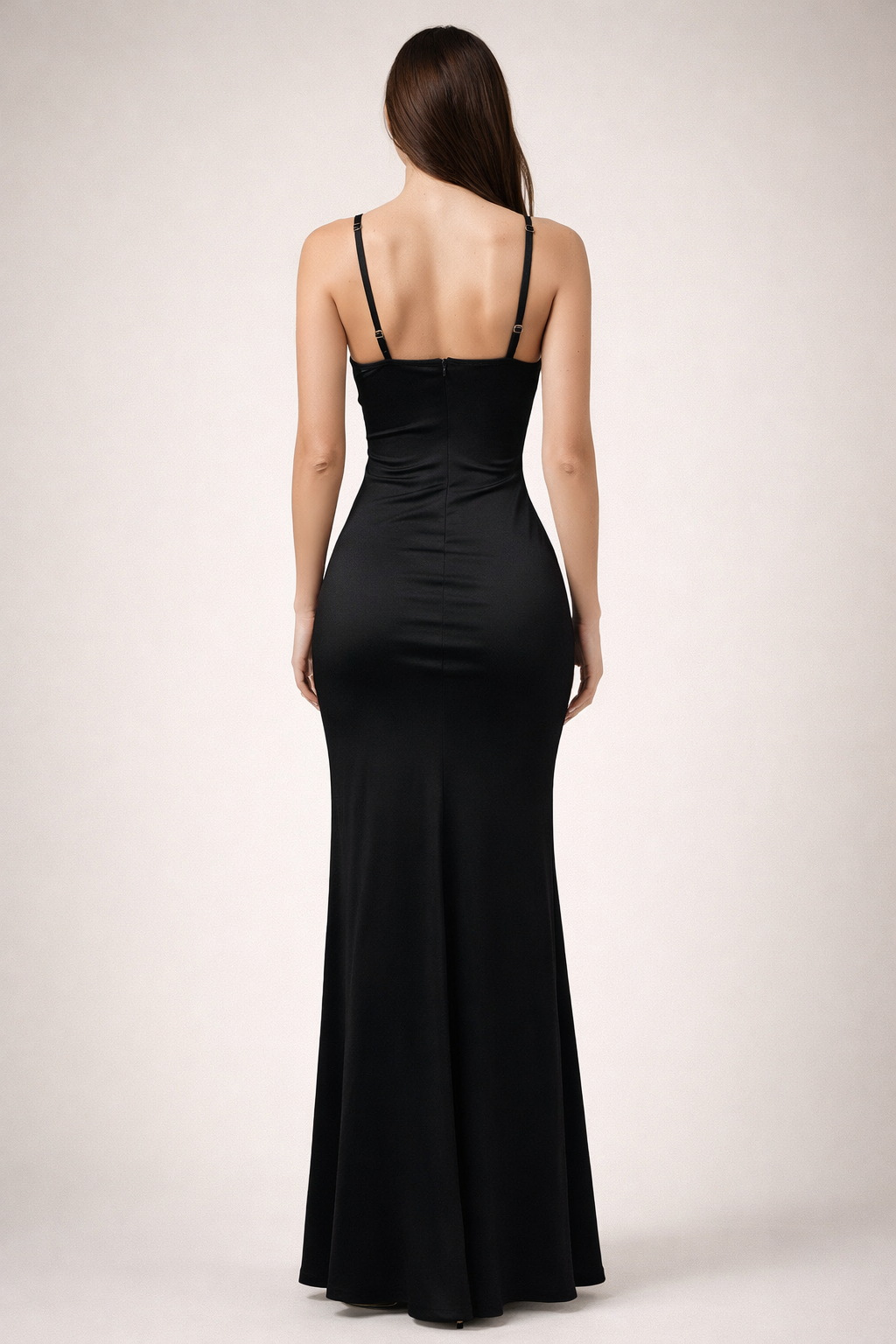 Sorella™ Satin Wrap-Slit Maxi Dress