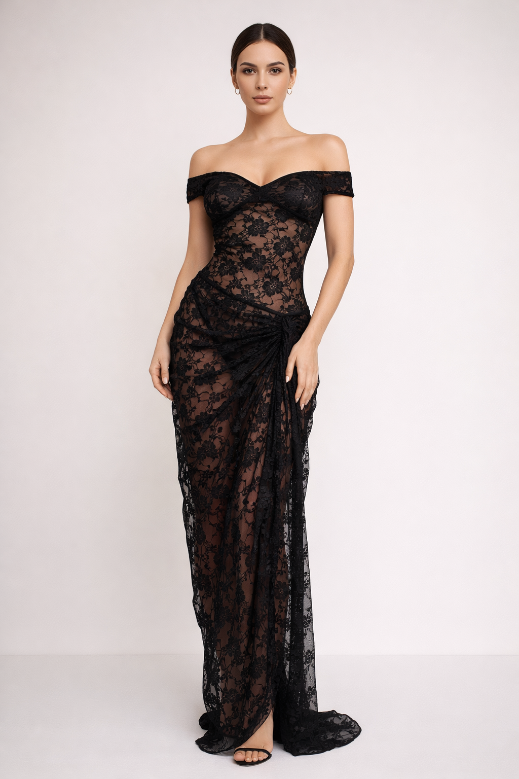 Althea™ Off-Shoulder Lace Maxi Dress