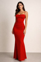 Elara™ Ruched Bodycon Maxi Dress