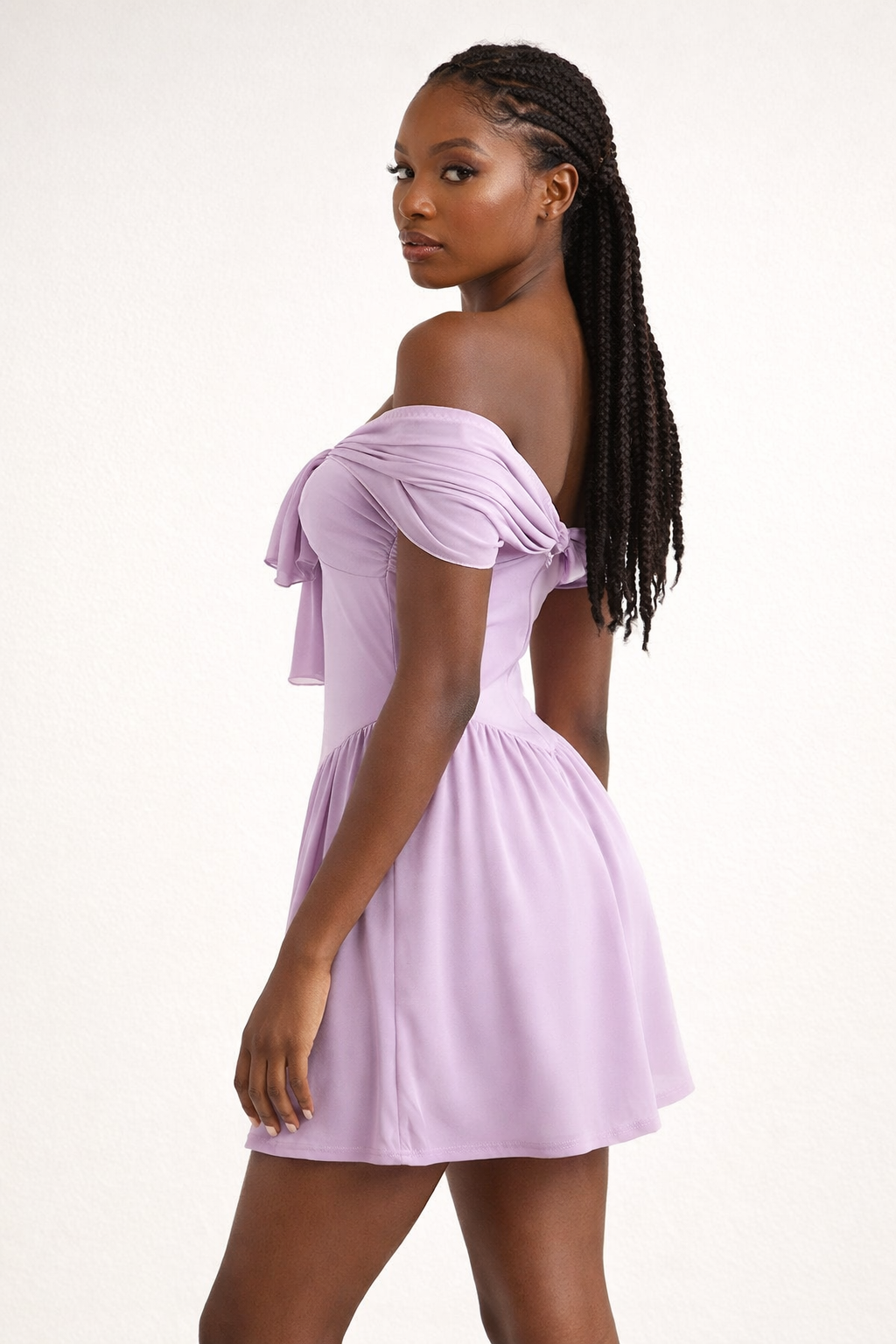 Liora™ Off-Shoulder Bow Mini Dress