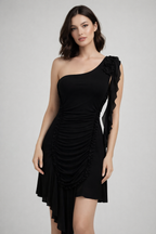 Elowen™ One-Shoulder Ruched Mini Dress