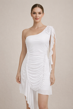 Elowen™ One-Shoulder Ruched Mini Dress