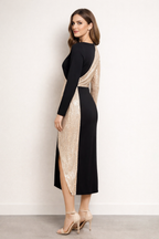 Aurielle™ One-Shoulder Sequin Midi Dress