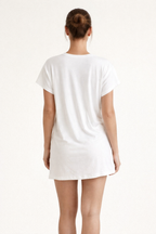 Alyra™ Deep Plunge Knot Mini Dress