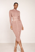 Elowen™ Ribbed Contour Midi Dress