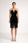 Noire Eclipse™ Sequin Tassel Mini Dress