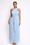 Aurelia™ Tassel Halter Maxi Dress
