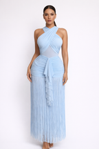 Aurelia™ Tassel Halter Maxi Dress