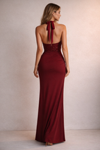 Valeria™ Sequin Halter Maxi Dress