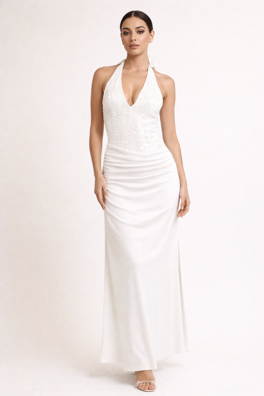 Valeria™ Sequin Halter Maxi Dress