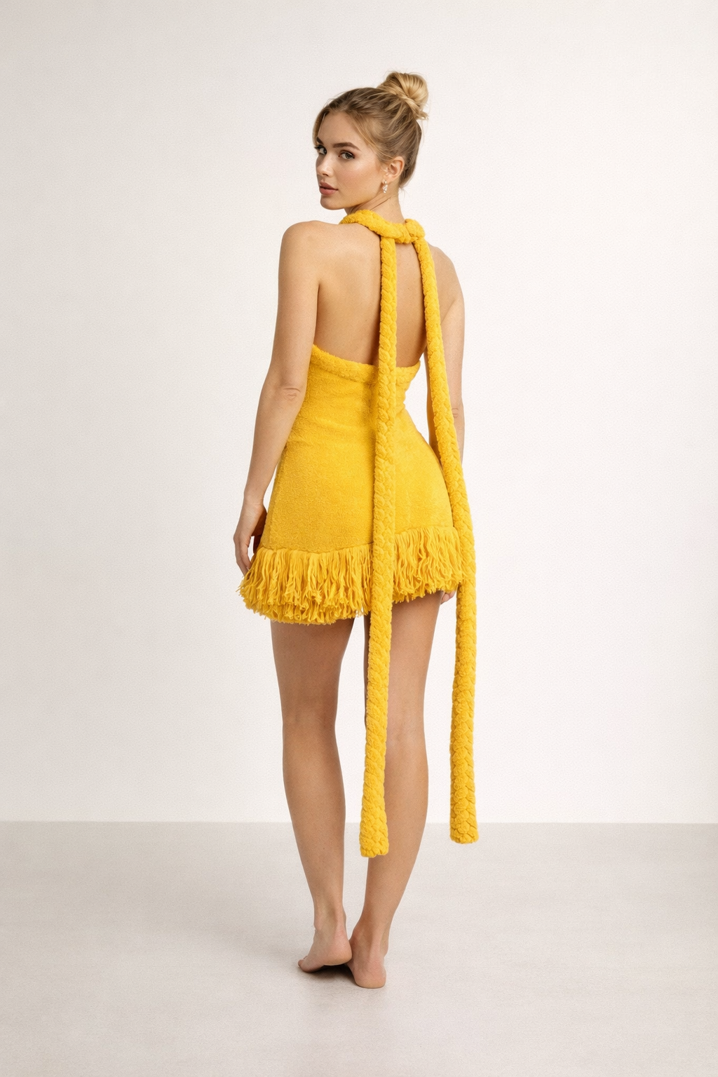 Soleil™ Adjustable Rope Fringe Mini Dress