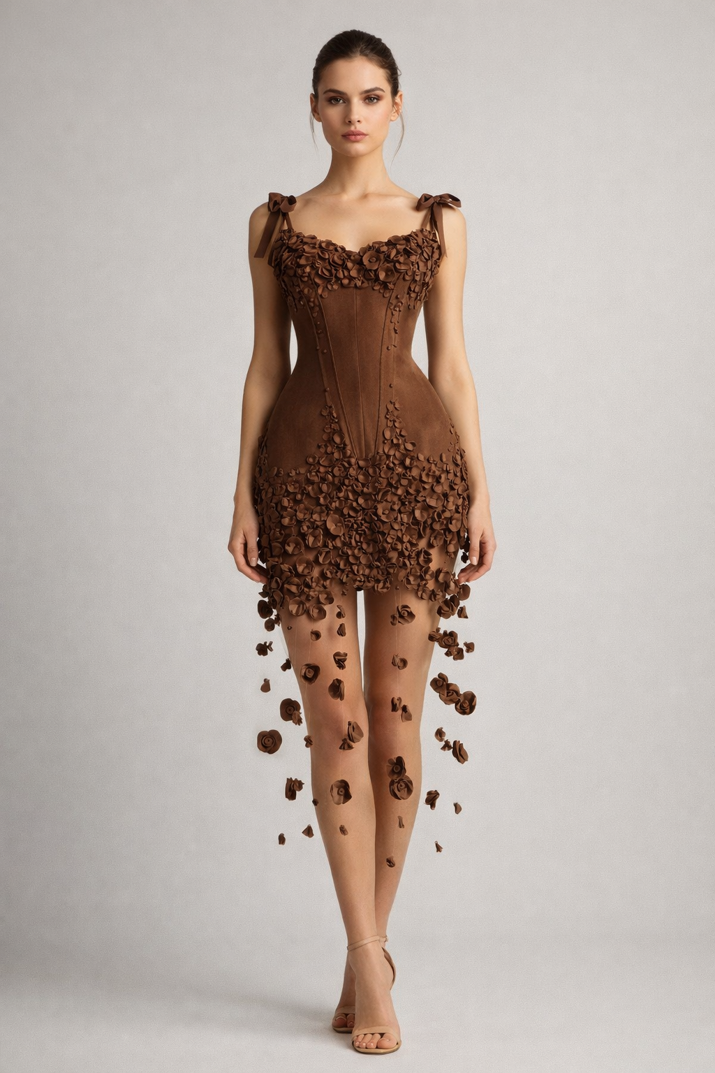 Aurelia™ Hand-Embellished Rose Mini Dress