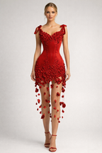 Aurelia™ Hand-Embellished Rose Mini Dress