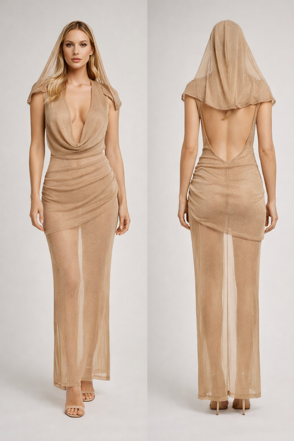 Véraux™ Hooded Maxi Dress