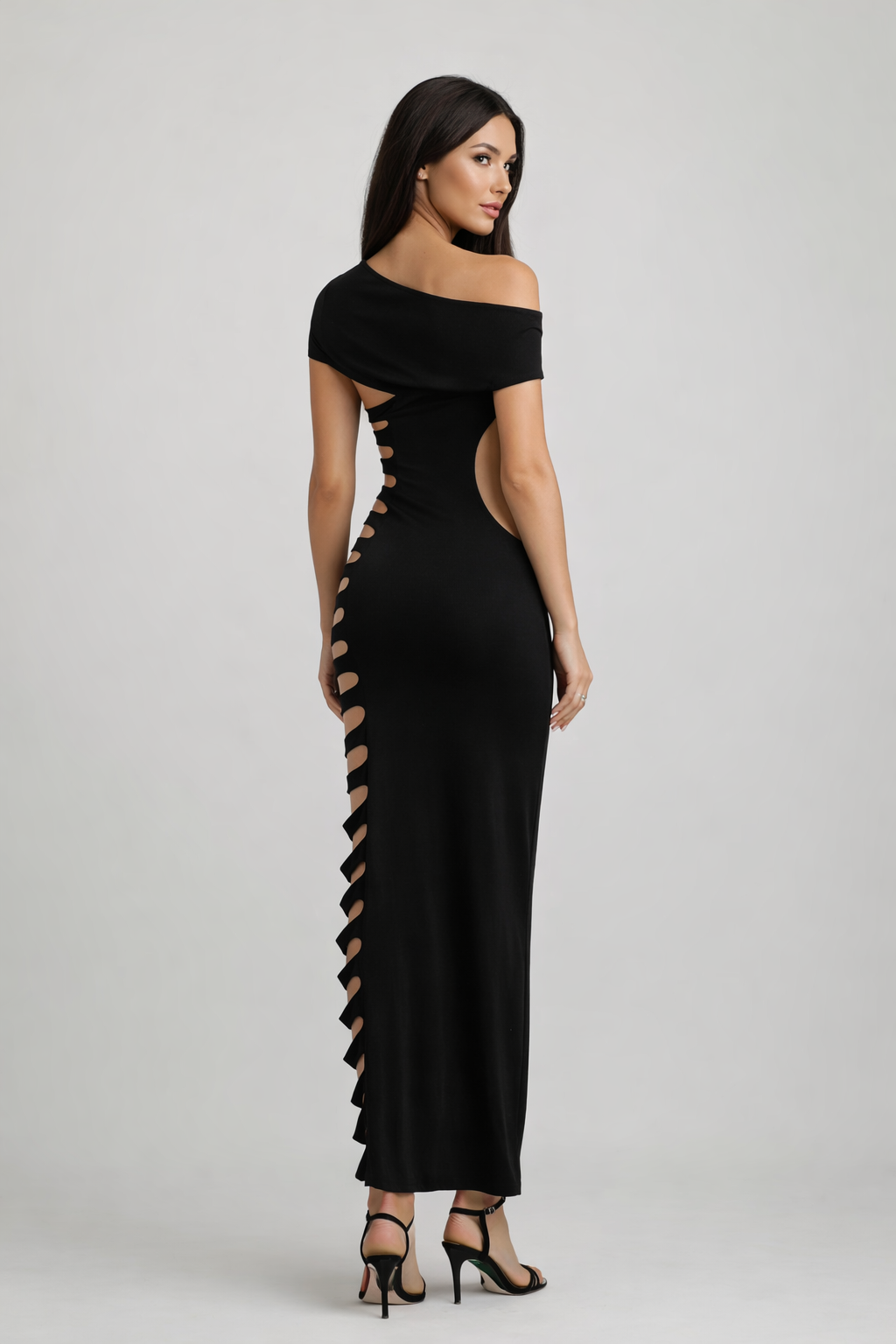 Noire™ Éclipse Ladder Maxi Dress