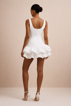 Pearl Blanc™ Ruffle Mini Dress