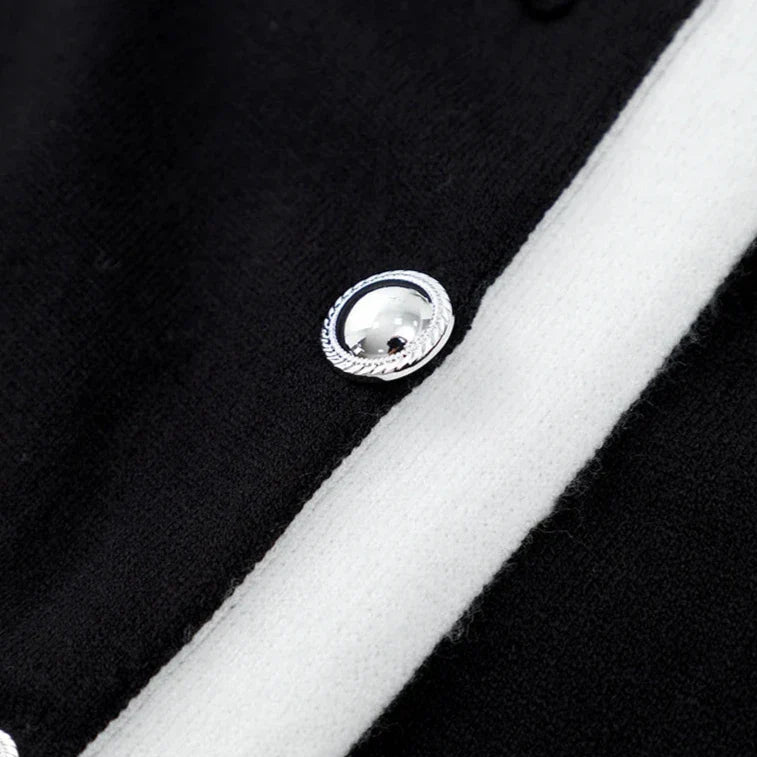 Luena™ Knitted Button Down A-Line Mini Dress