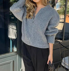 Vintage Long Sleeve Sweater Jacket