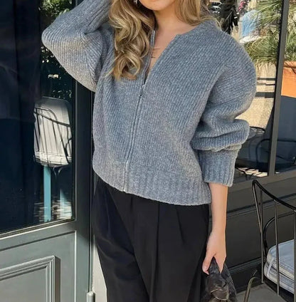 Vintage Long Sleeve Sweater Jacket