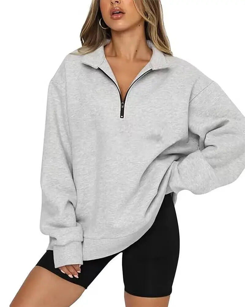 Pullover Short Zipper Hoodie
