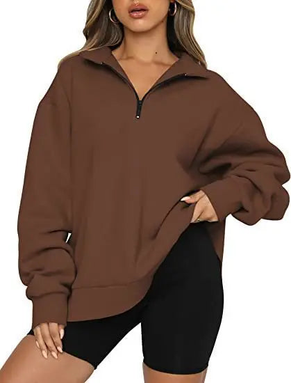 Pullover Short Zipper Hoodie