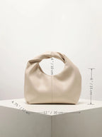Solid Color Twist square clutch bag