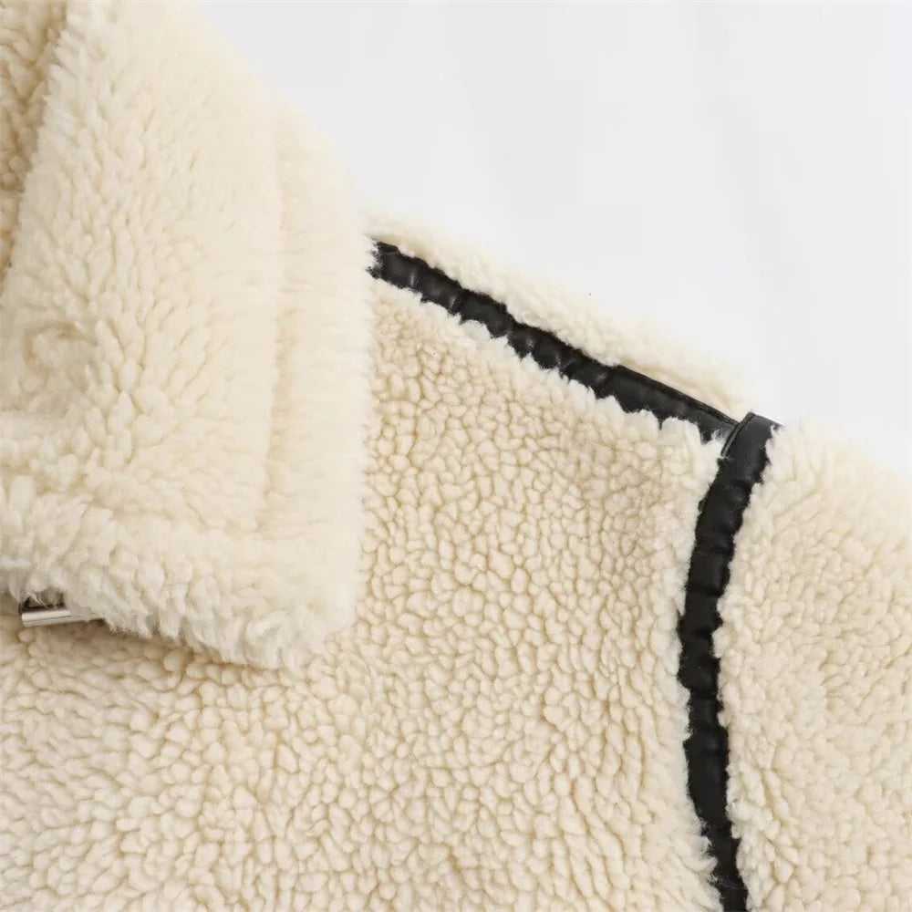 Teddy Faux Fur Aviator Jacket