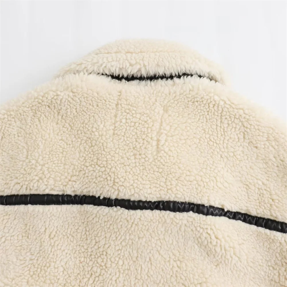 Teddy Faux Fur Aviator Jacket