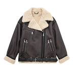 Faux Fur Aviator Double-sided Jacket