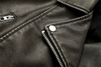 Washed Leather Belted Jacket