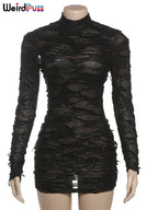 Thessia™ Backless Hollow Bodycon Mini Dress