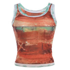 Gradient Print Tank Top