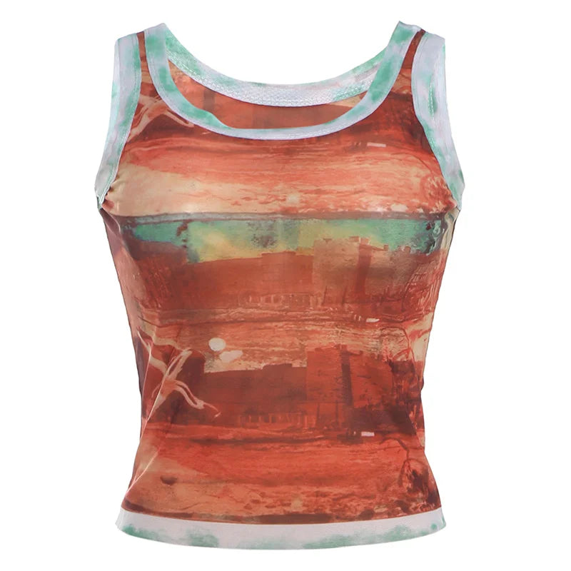 Gradient Print Tank Top