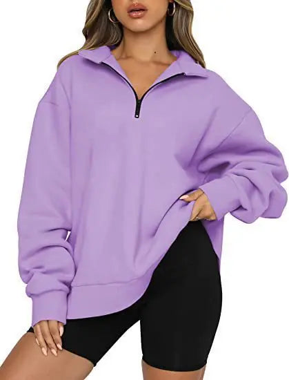 Pullover Short Zipper Hoodie