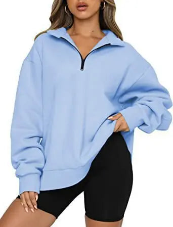 Pullover Short Zipper Hoodie