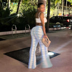 High Waist Knitted Trousers