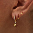 Aurelia™ 18K Gold Dangle & Hoop Earrings