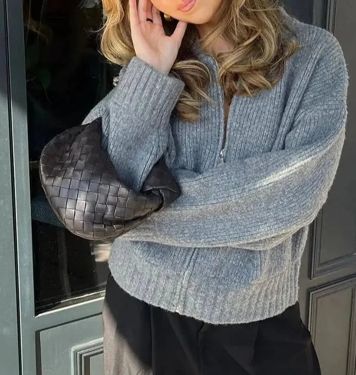 Vintage Long Sleeve Sweater Jacket